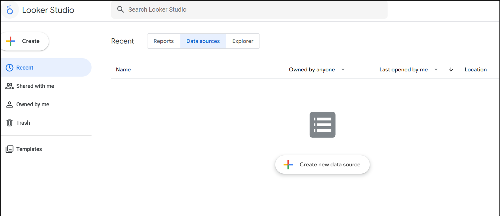 Connect data source in Looker studio