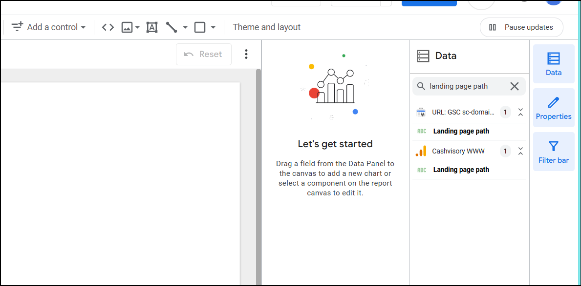 find newly created field in both data sources