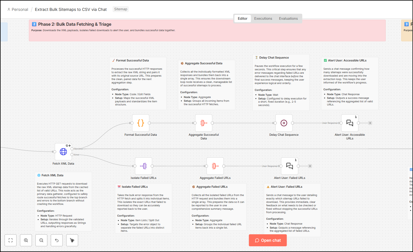 n8n bulk extract sitemap urls data fetch triage : Bulk Sitemap URLs Extraction Using n8n