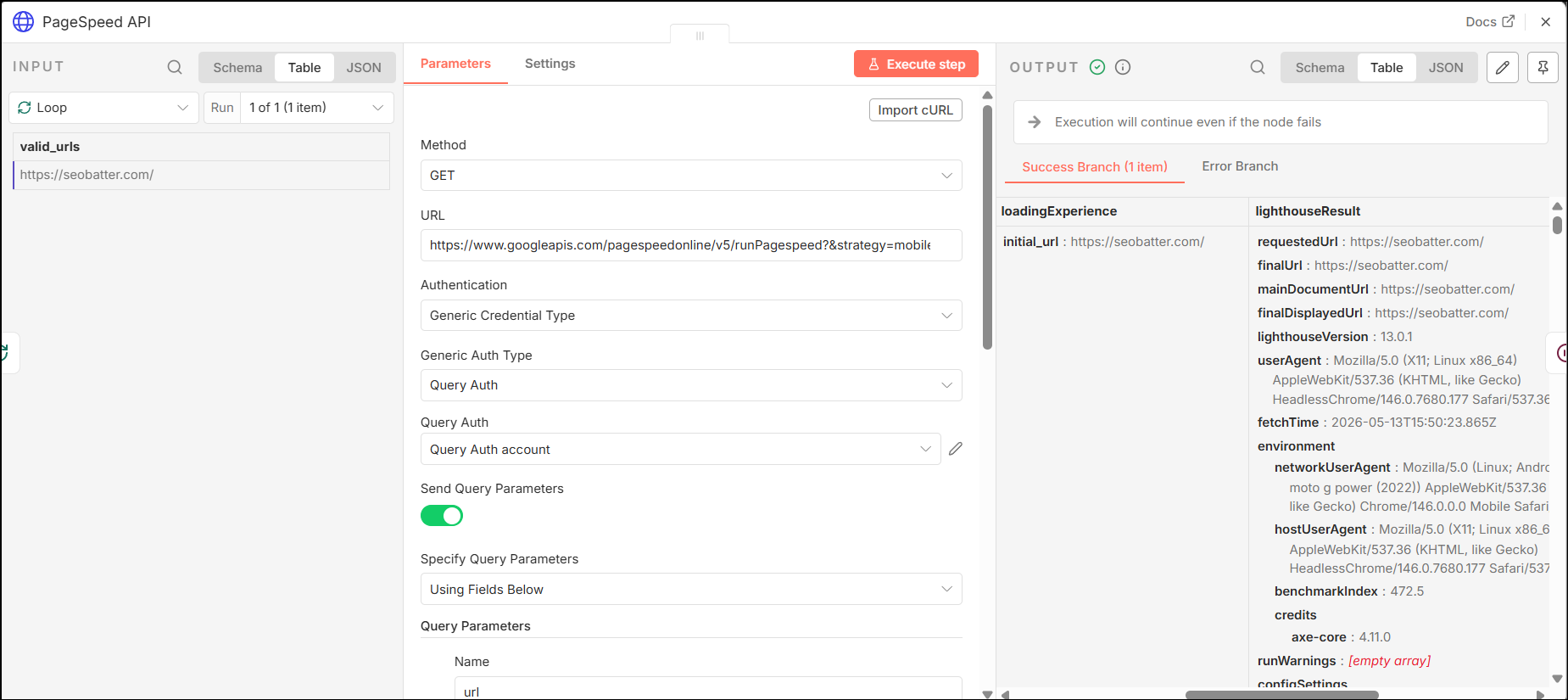 n8n pagespeed audit bulk pagespeed node setup : Automate Core Web Vitals: Bulk Export PageSpeed Insights to CSV Using n8n