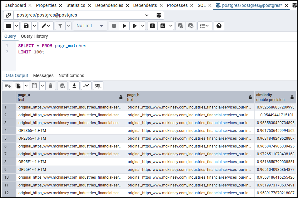 n8n semantic duplicates pagewise match table : How to Find Semantic Duplicates with n8n, SQL & Vectors Embeddings