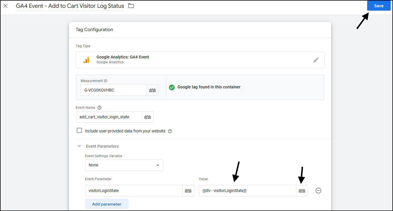 parameter value ga4 event gtm dlv